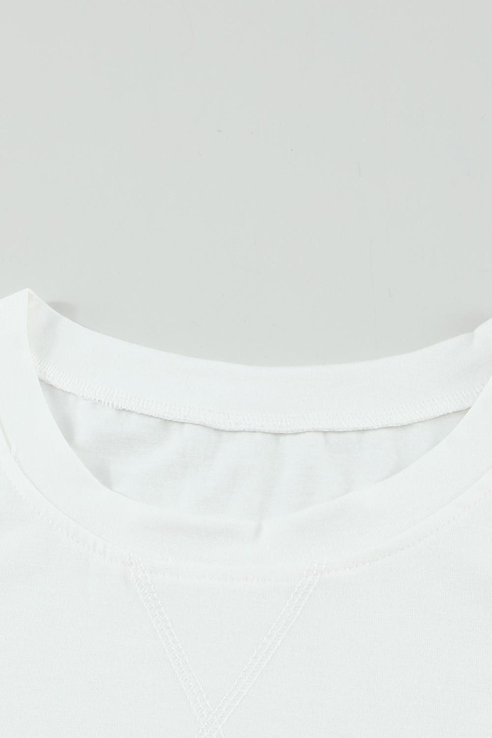 Sleeveless Tops | Women White Solid Color Basic Crew Neck Tank