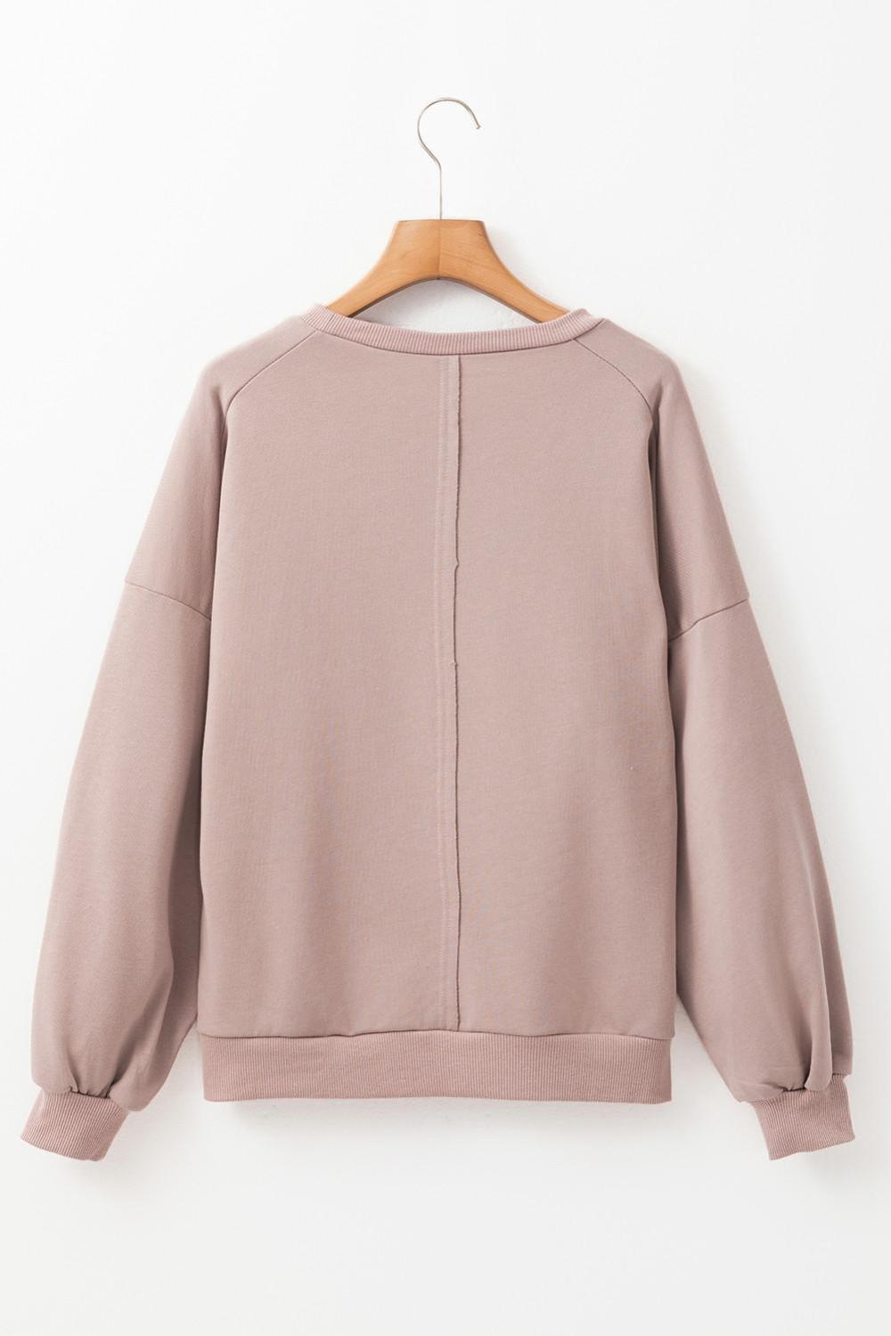 Sweatshirts & Hoodies | Women Goat Floral Peace Symbol Drop Shoulder Sweatshirt